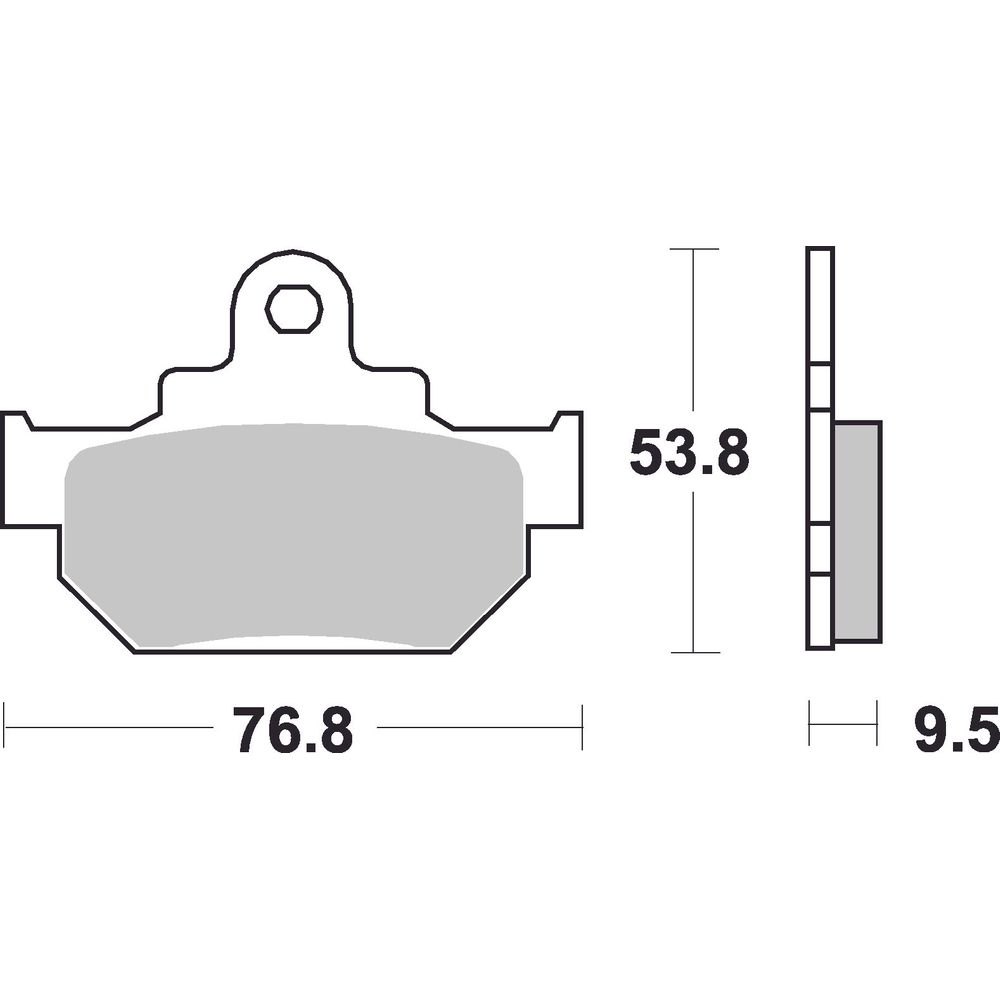 Street Brake Pads | Organic Standard | Front - Ecer90