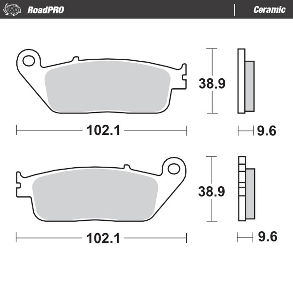 Brake Pads Roadpro Ceramic - Front and Rear - Grafite Offroad