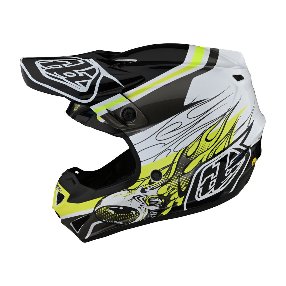 Motorcycle Helmet TLD SE4 POLYACRYLITE SKOOLY in polycarbonate with EPS outer shell