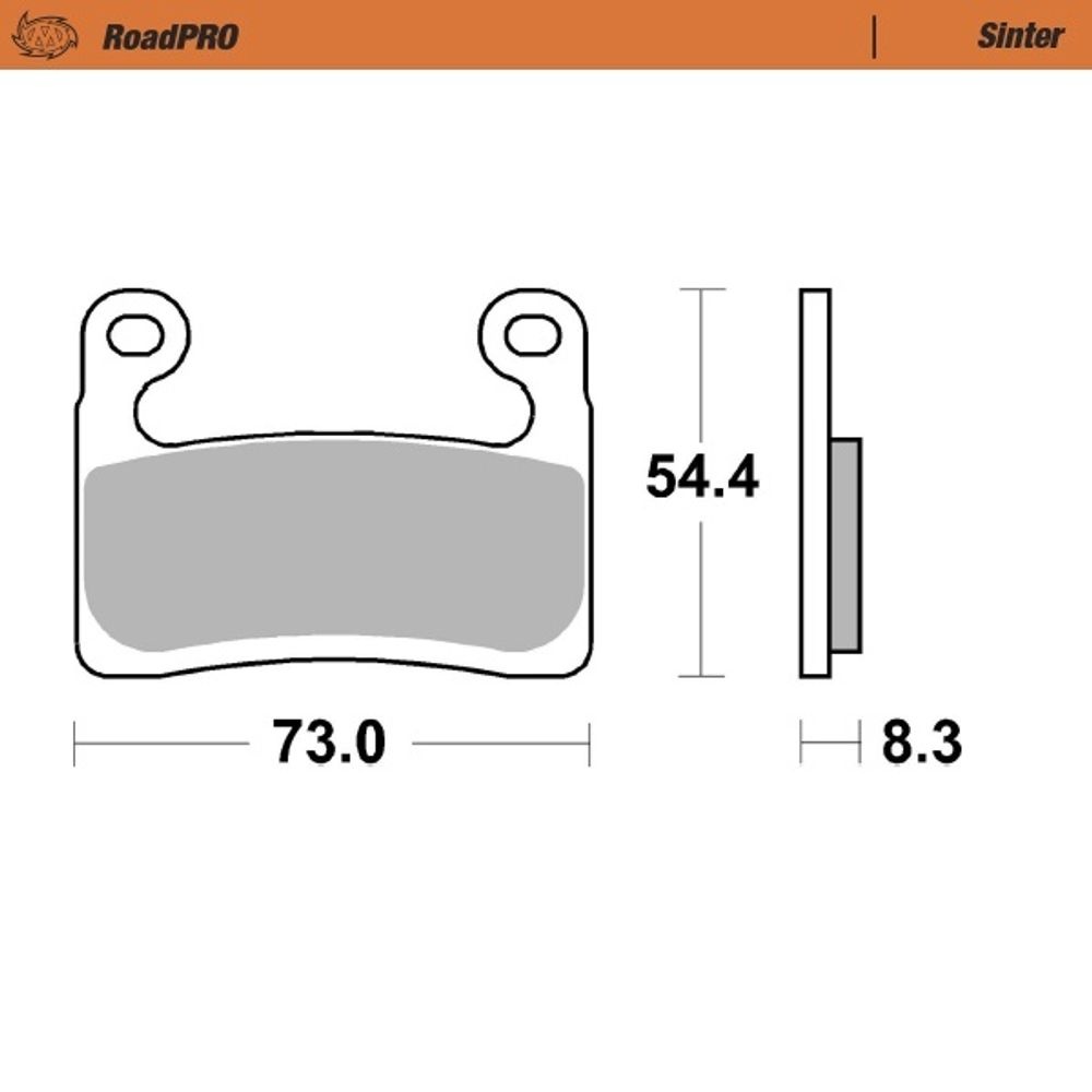 Brake Pads Roadpro Sinter - Front - Grafite Offroad