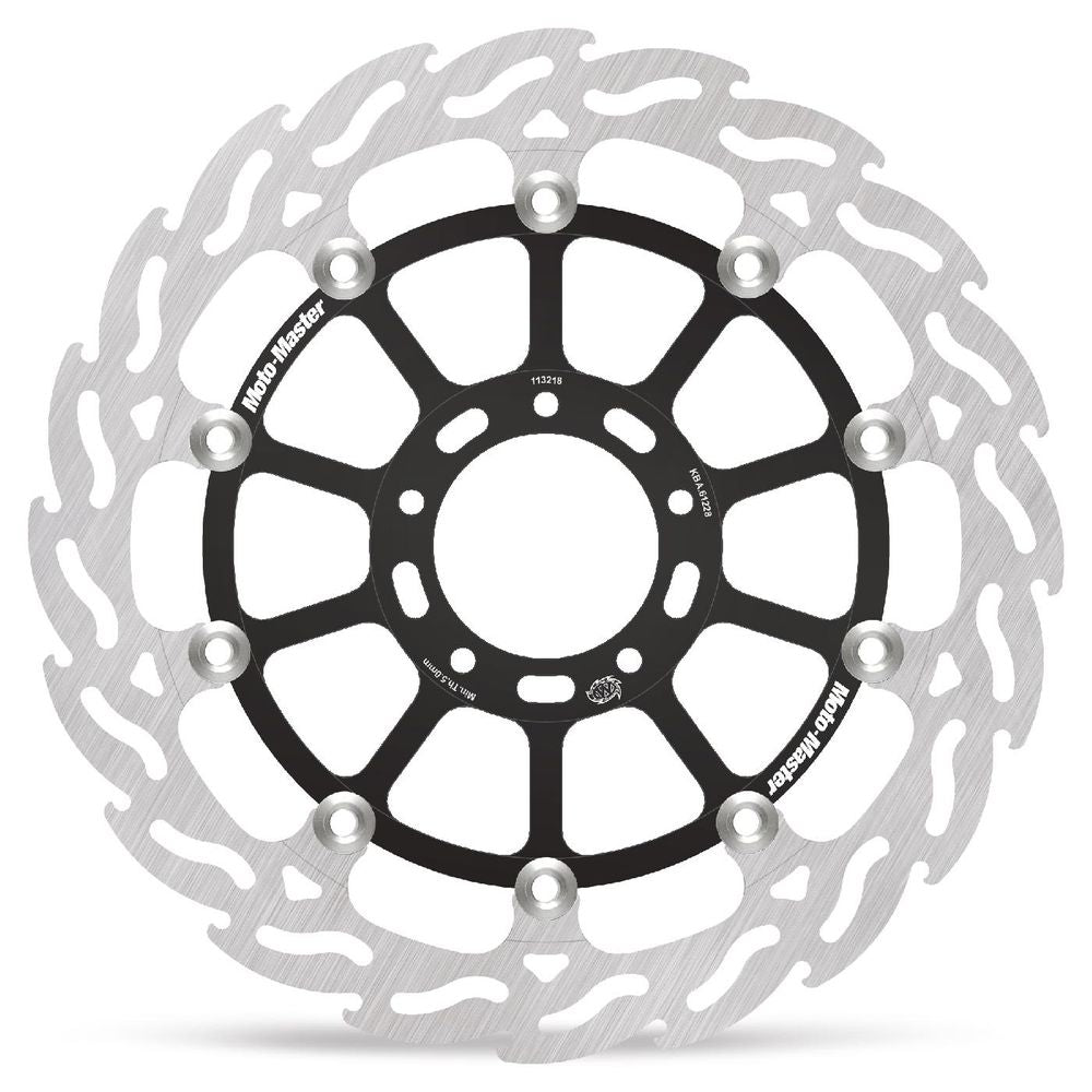 Brake Disc Road Flame Racing - Floating - Front Left - Ducati: Monster 1200 S/r, Multistrada 1200 , Multistrada 1260 - Grafite Offroad