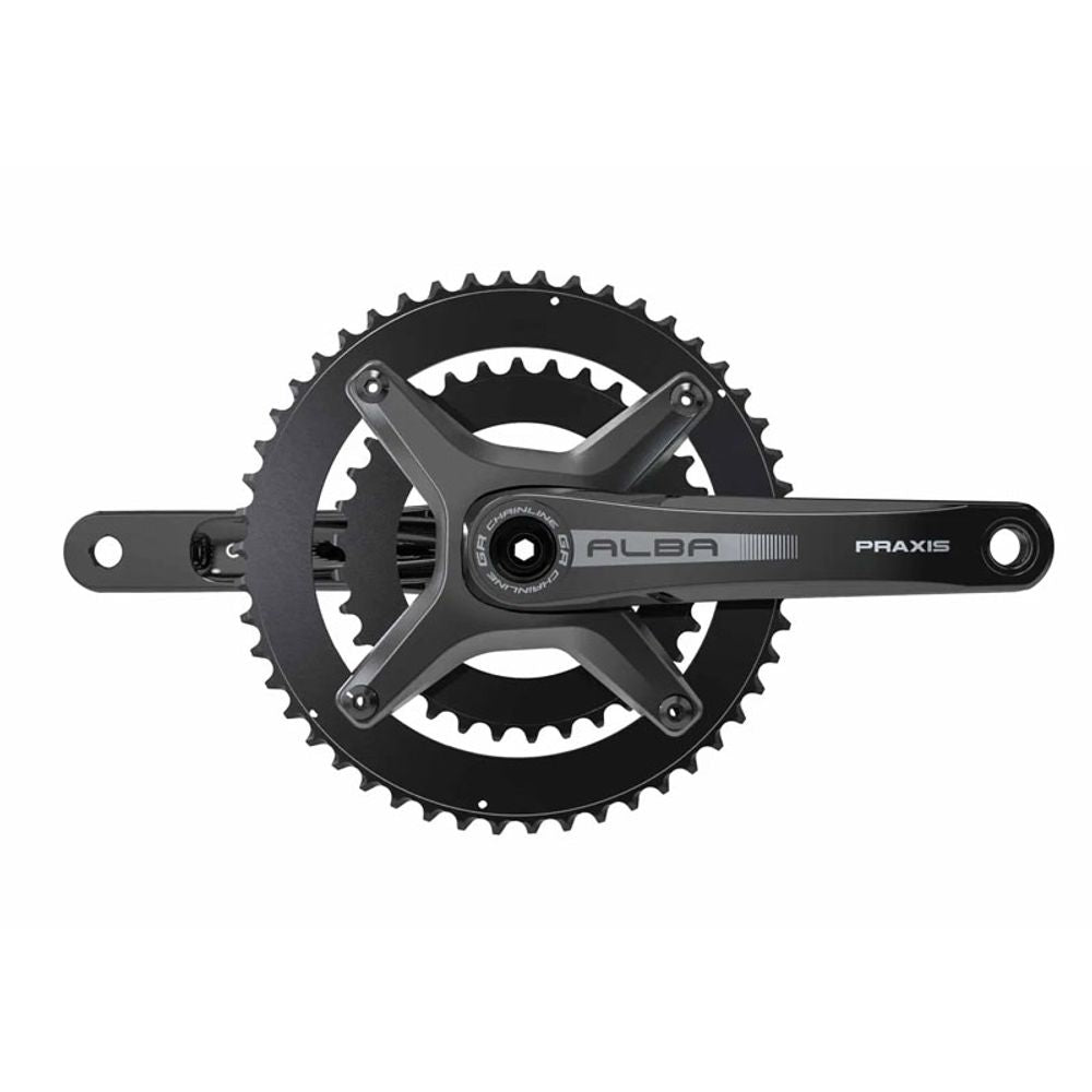 Alba Alloy Crankset Gravel - M30 48/32 Lt2 10/11/12sp 47cl Q150 | 170mm - Grafite Offroad