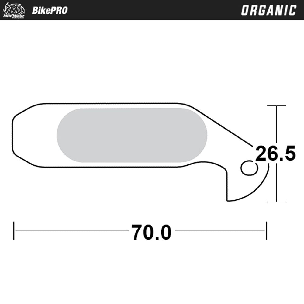 Brake Pad Bicycle Organic - Magura Gustav M (00 -11) - Grafite Offroad