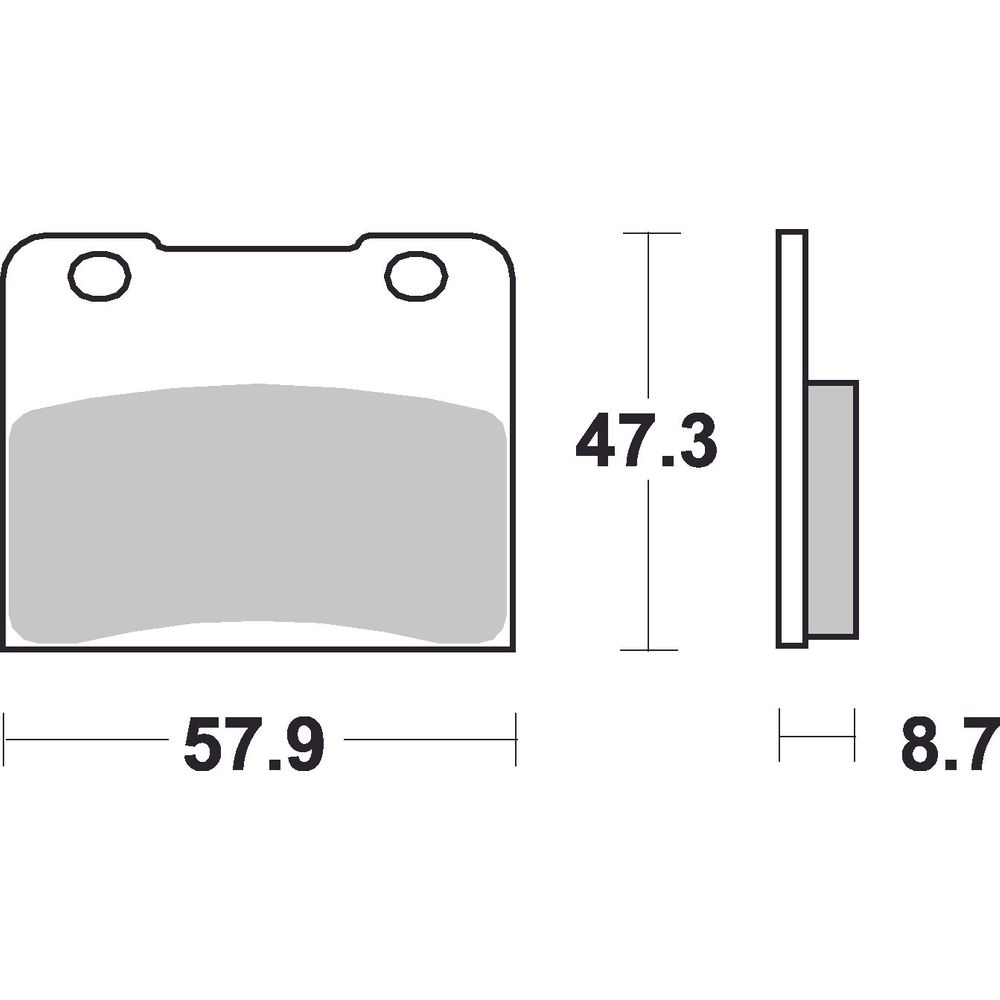 Street Brake Pads | Organic Standard | Front - Ecer90