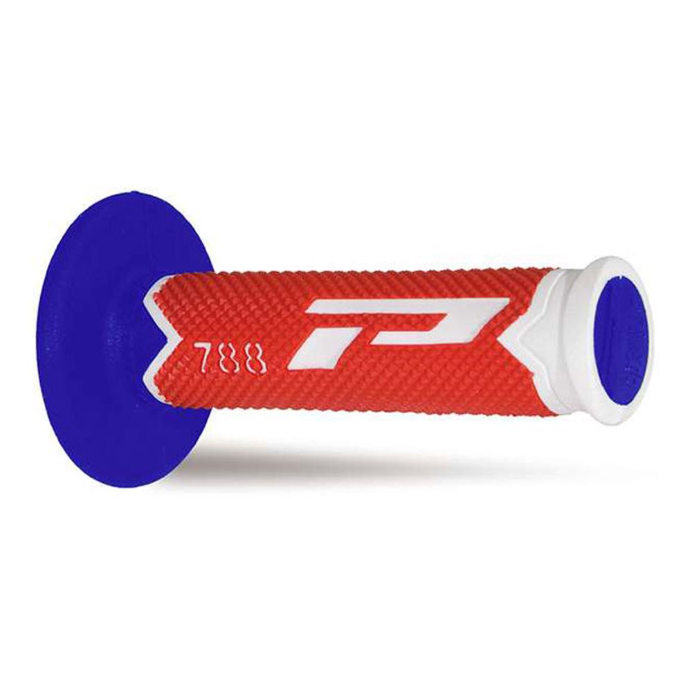 Grips Progrip 788 Mm 22/25 - Triple Density - White/red/blue