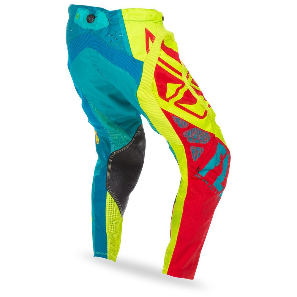 Fly Evo Pant Teal/hi-vis/red 34 - Grafite Offroad