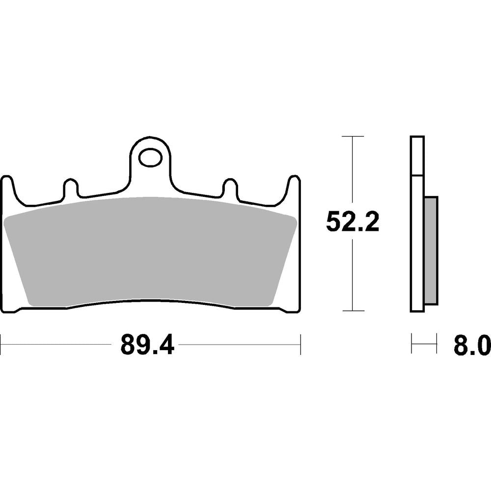 Street Brake Pads | Organic Standard | Front - Ecer90