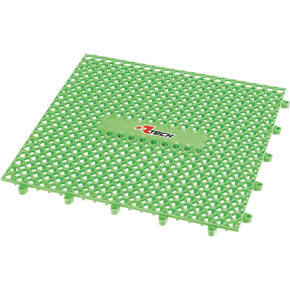 Rubber Modular Mat - 9 Pcs 1 Sq Mt Green Universal - Grafite Offroad