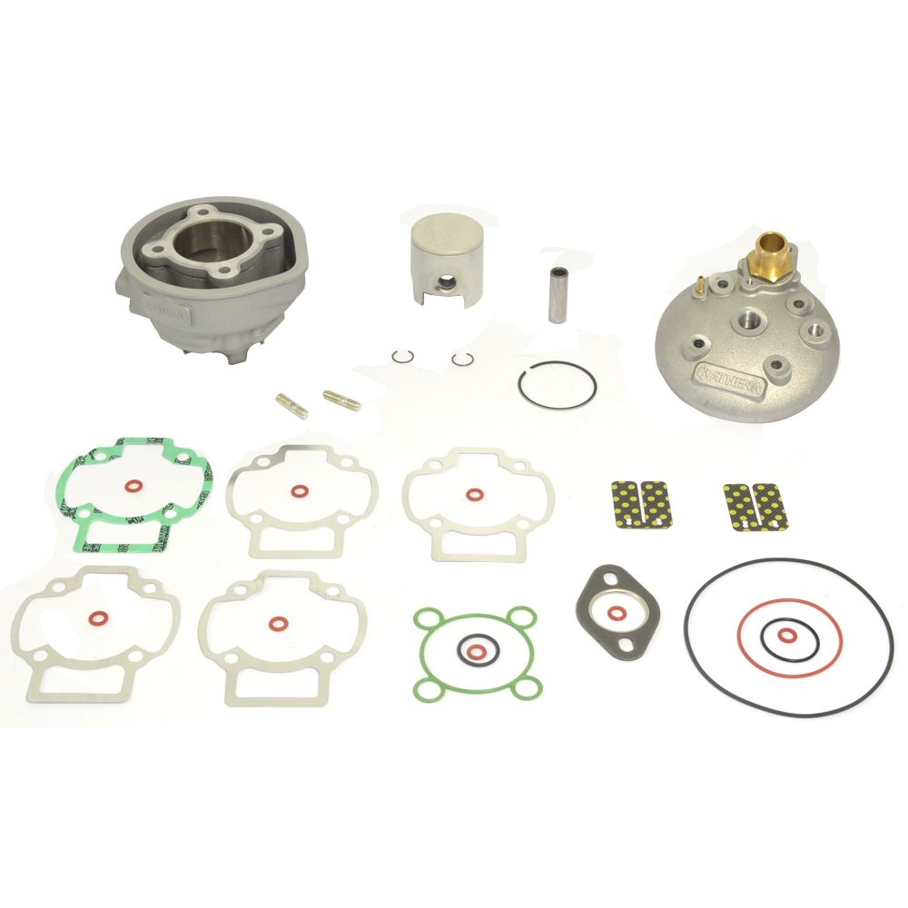 Big Bore Cylinder Kit With Head Ø 47,6 mm, 70 cc, Pin Ø 12 mm, Flat Head Piston - Grafite Offroad