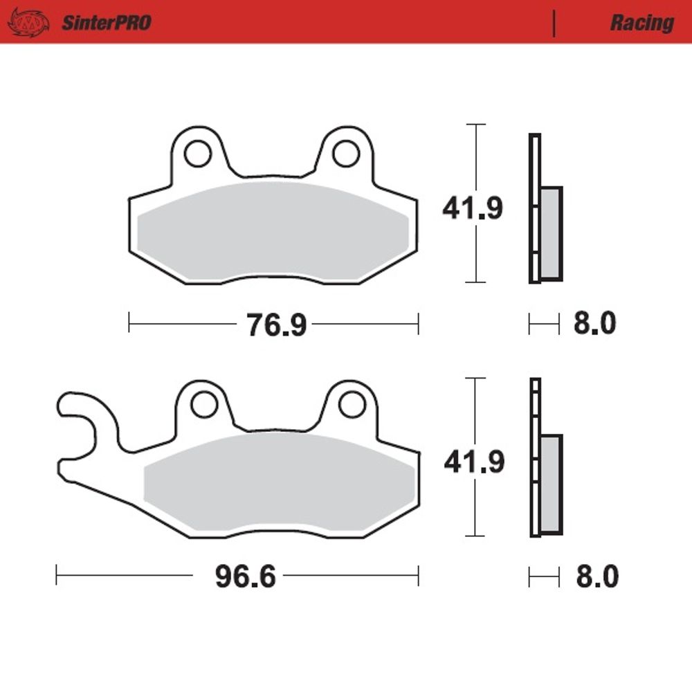 Brake Pads Racing - Front and Rear - Grafite Offroad