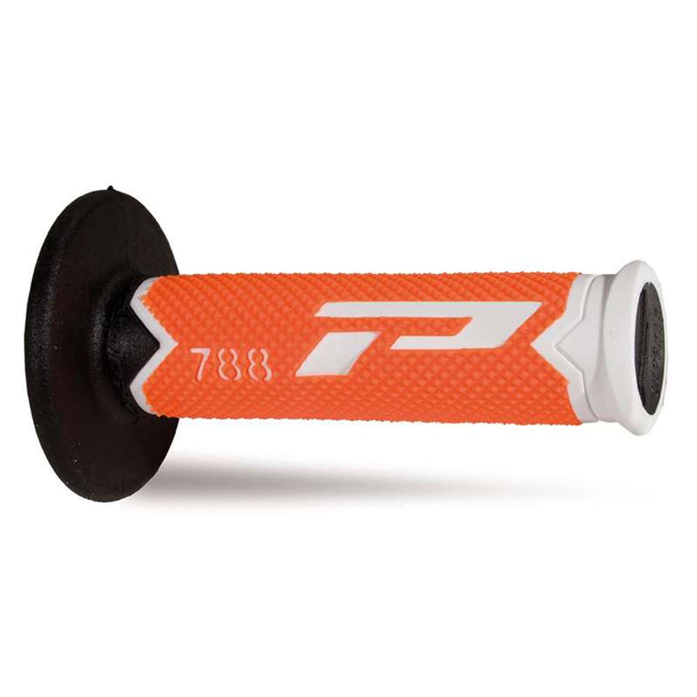 Grips Progrip 788 Mm 22/25 - Triple Density - White/fluo Orange/black