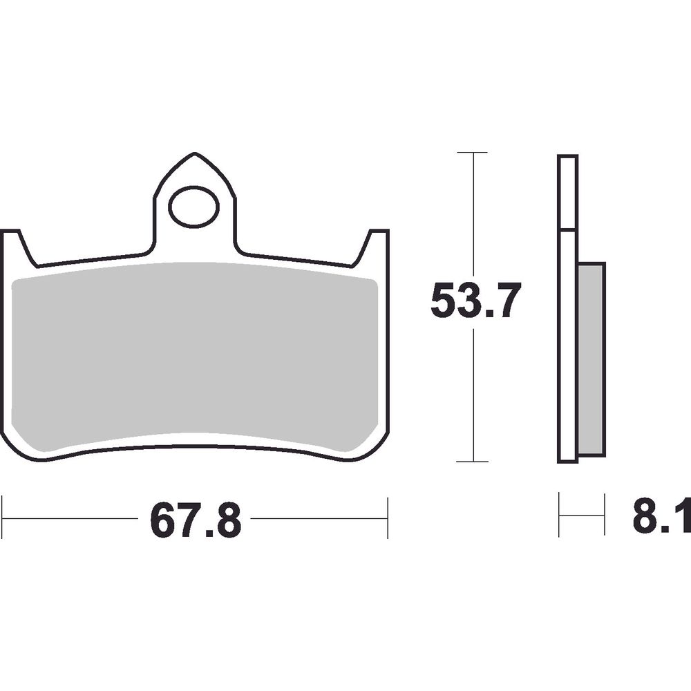 Street Brake Pads | Organic Standard | Front - Ecer90