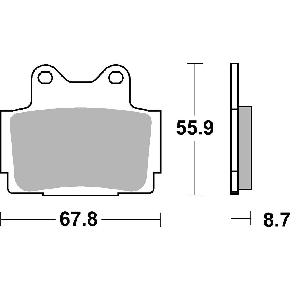 Street Brake Pads | Organic Standard | Front and Rear - Ecer90