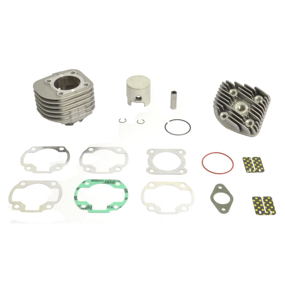 Big Bore Cylinder Kit With Head Ø 47,6 mm, 70 cc, Pin Ø 12 mm, Flat Head Piston - Grafite Offroad