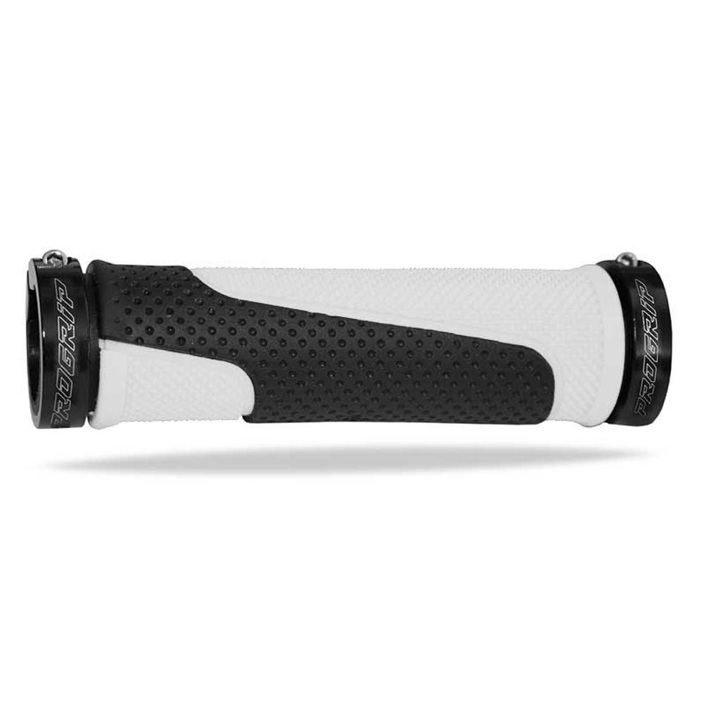 Puños Progrip 997 Mm 22 + Topes - Extremo Abierto - Doble Densidad - Blanco/negro