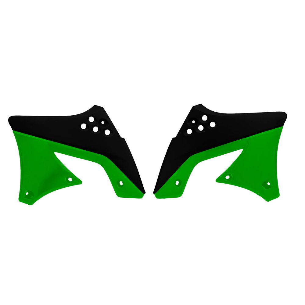 Radiator Scoops Black-kxf Green Replica Kawasaki - Grafite Offroad