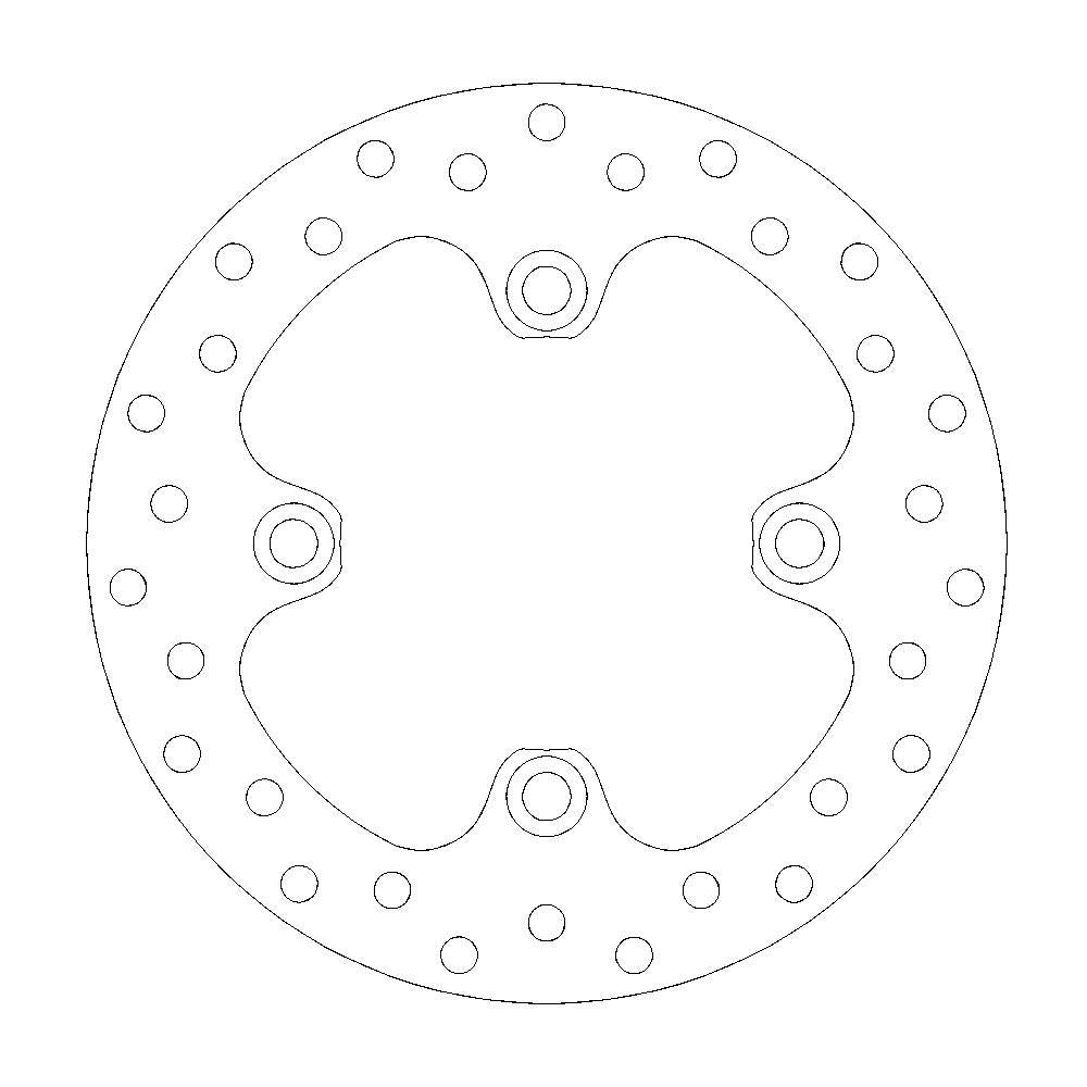 Brake Disc Atv Halo - Front - Suzuki: Lt-a700/750 Kingquad - Grafite Offroad