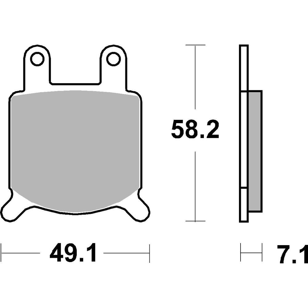 Street Brake Pads | Organic Standard | Front - Ecer90
