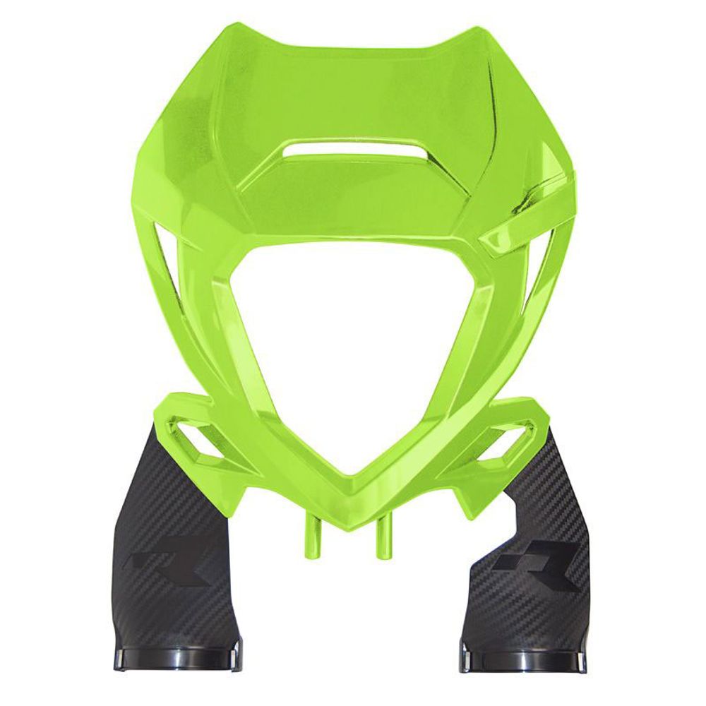 Front Headlight Rep. Plastic with Triple Clam Protectors Neon Yellow Beta Rr 20-... - Grafite Offroad