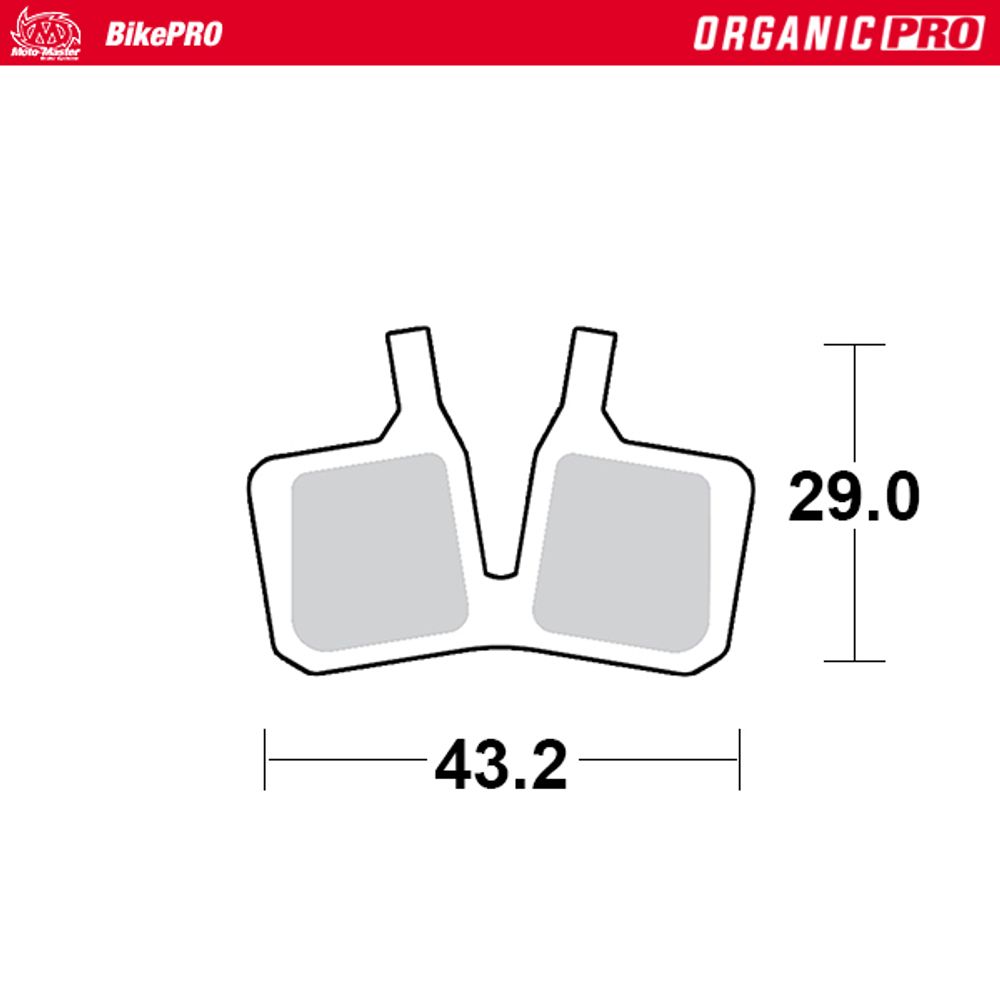 Brake Pads Bicycle Organic Pro: Magura Mt5, Mt7 - Grafite Offroad