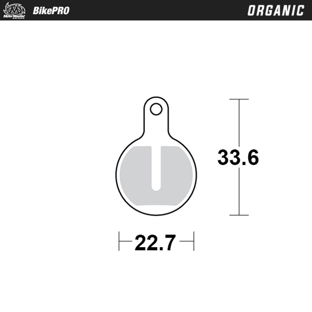 Brake Pad Bicycle Organic - Tektro Lyra - Grafite Offroad