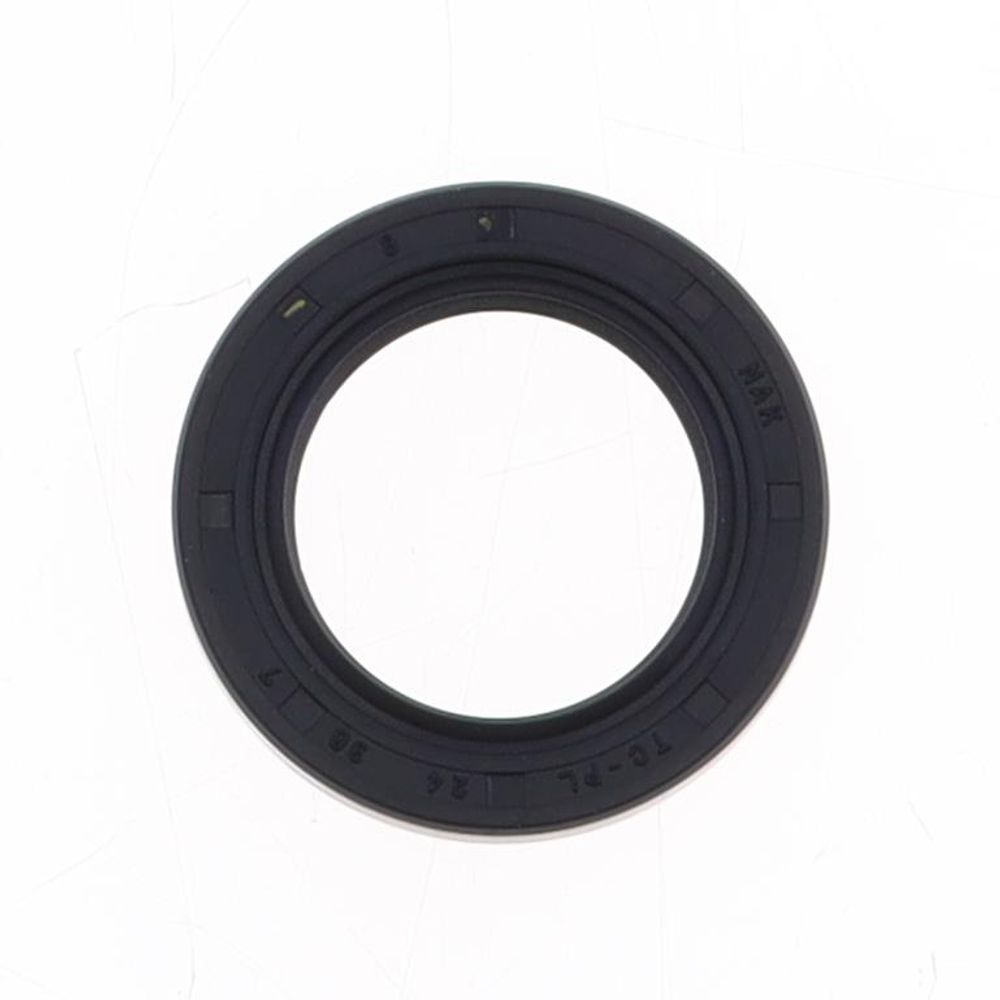 Oil Seal with Rubber Exterior 24x36x7 mm in FKM with one Teflon Seal-lip, one Dust Lip and Spring - Grafite Offroad
