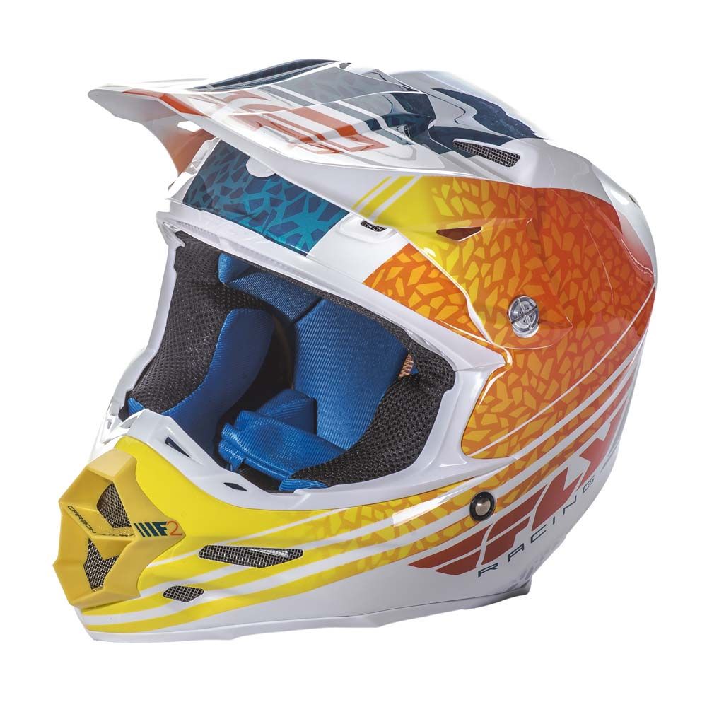 Fly F2 Animal Org/wh/teal S - Grafite Offroad