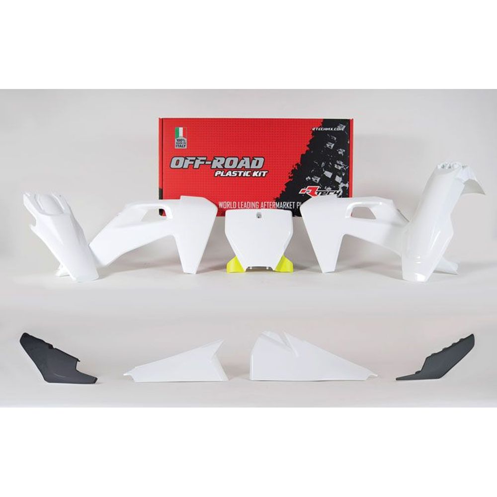 Plastics Kit 6 Pcs with Left Airbox Cover White-yellow-grey - Grafite Offroad
