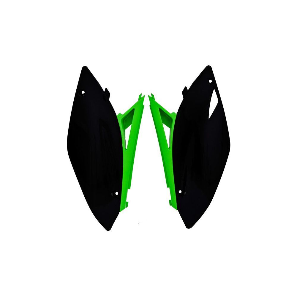 Side Panels Black-kxf Green Replica Kawasaki - Grafite Offroad
