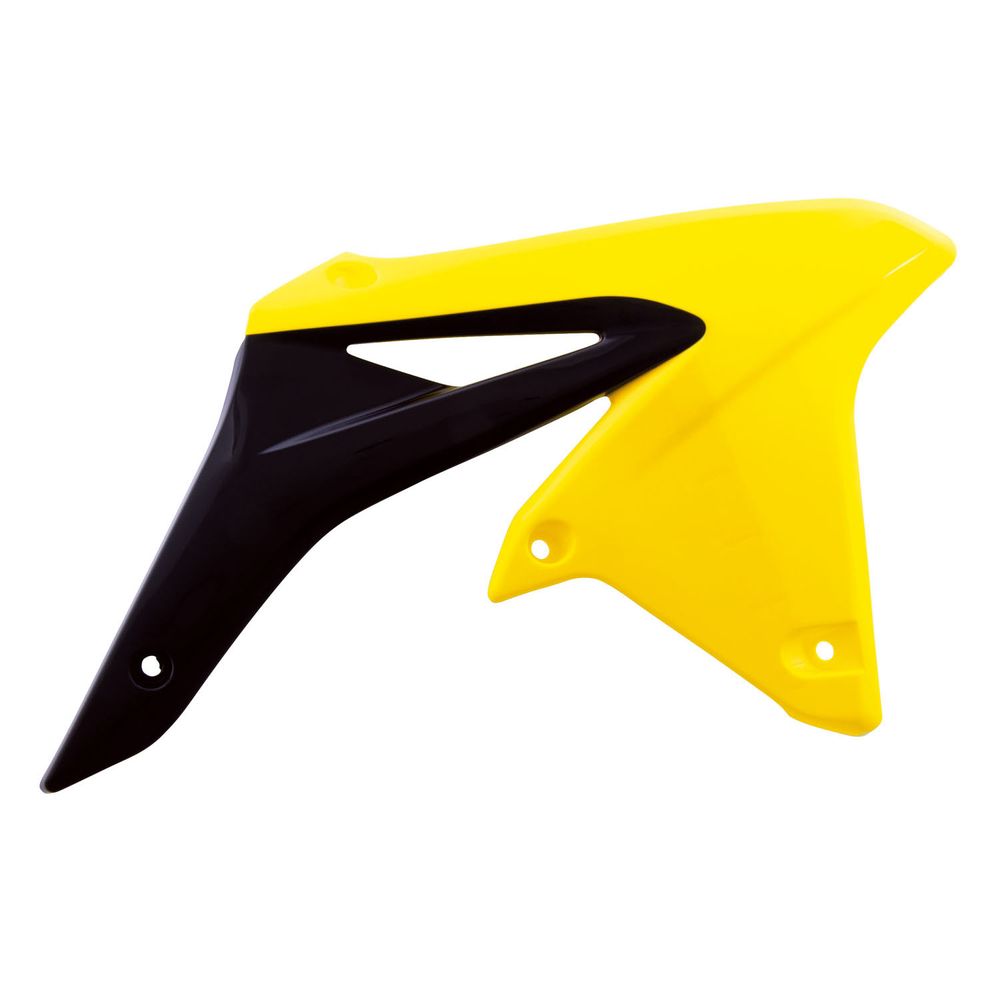 Radiator Scoops Rmz Yellow-black Replica Suzuki - Grafite Offroad