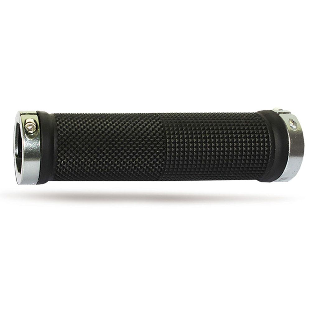 Puños Progrip 999 Mm 22 + Topes - Negro/anillas Plata