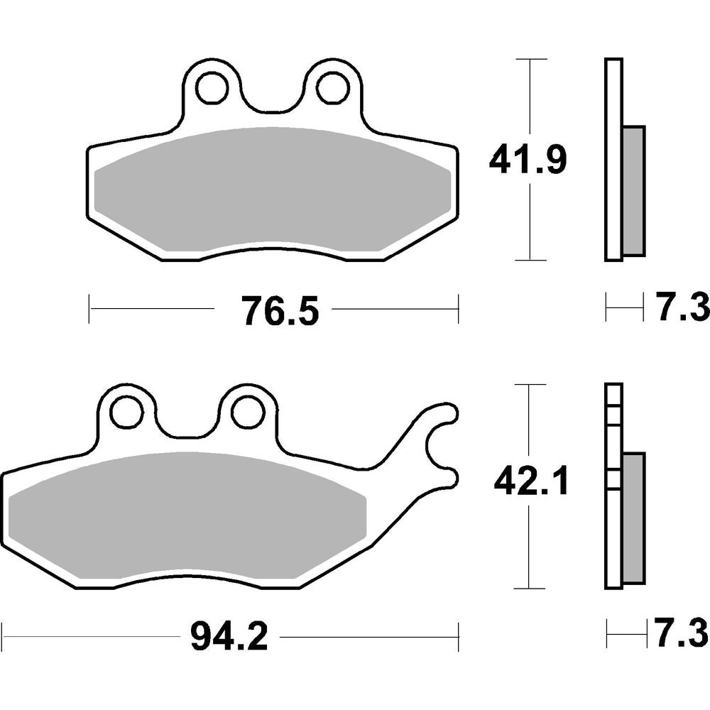 Scooter Brake Pads | Organic Standard | Front - Ecer90