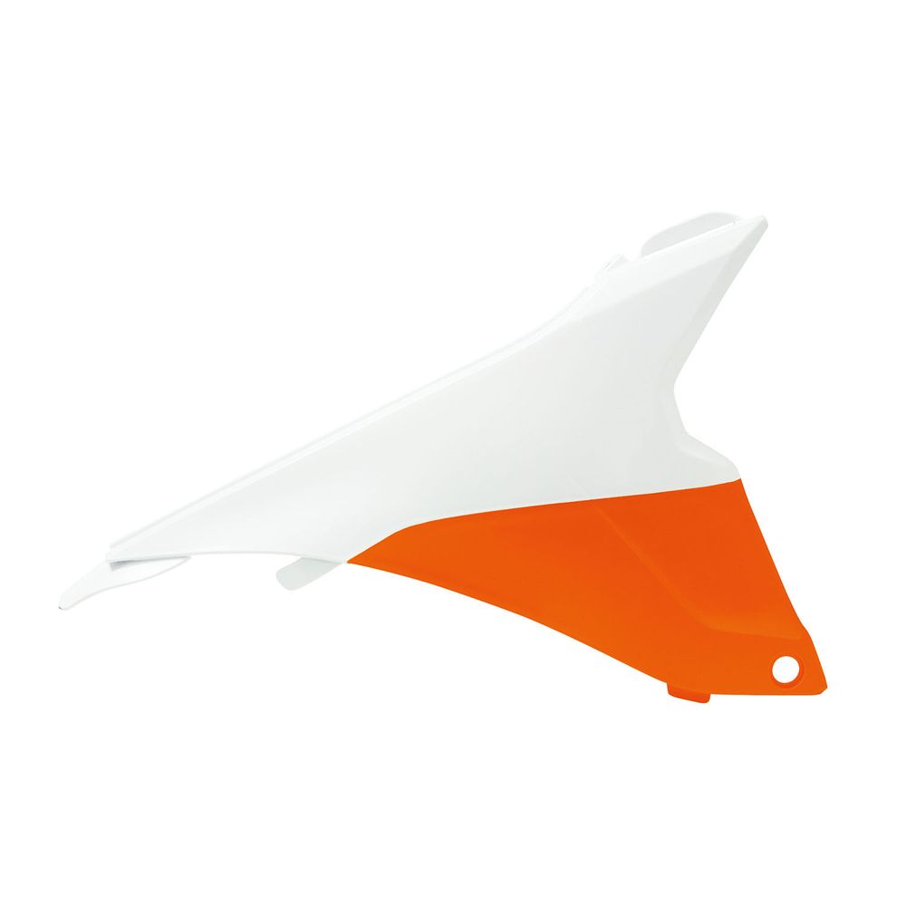 Air Box Side Panel Dx K Orange-white Replica Ktm - Grafite Offroad