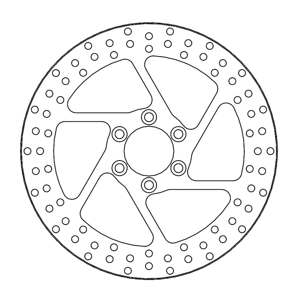 Brake Disc Road Halo - Front - Suzuki: Vs600gl Intruder, Vs800gl Intruder, Vs1400gl/glp Intruder - Grafite Offroad