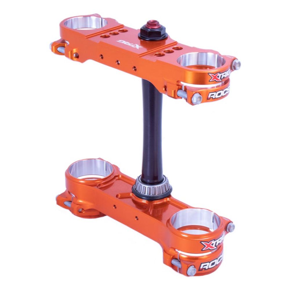 Triple Clamp Rocs-tech Off-set Fisso 22 Mm Ktm Sx 50 Orange - Grafite Offroad