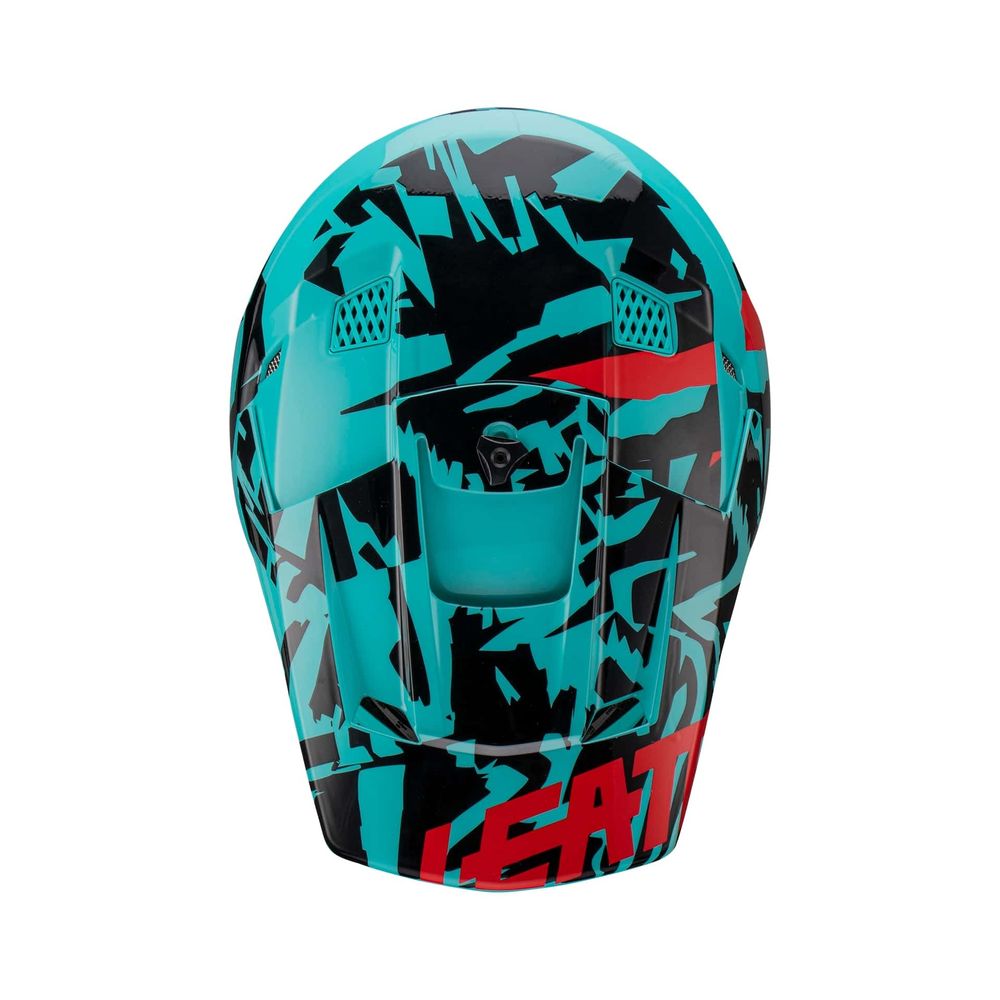 Visiera Casco Di Ricambio Moto 3.5 V23 | Blu Verde | JR+XS-S Leatt