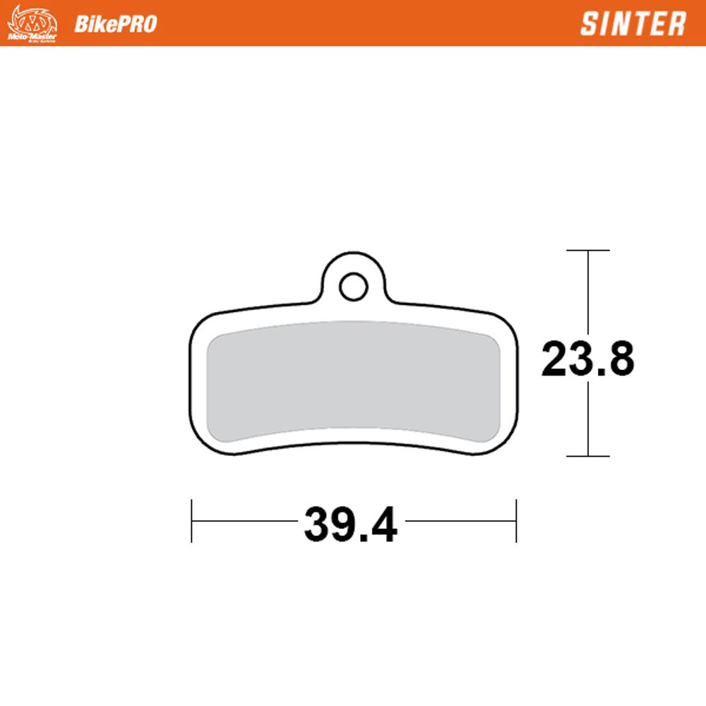 Brake Pads Bicycle Sinter: Shimano D Type - Grafite Offroad