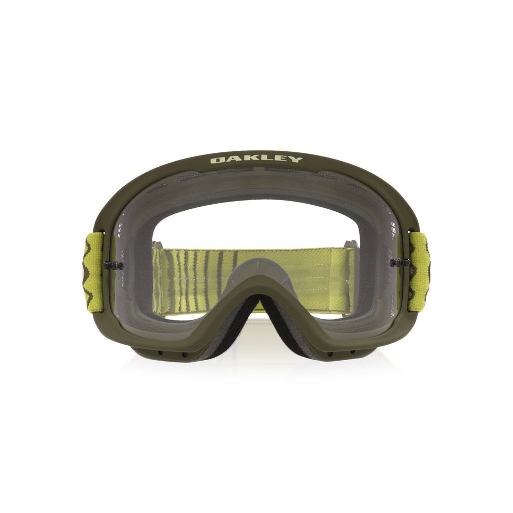 Maschera O FRAME 2.0 PRO MTB, Verde Scuro, Trasp.
