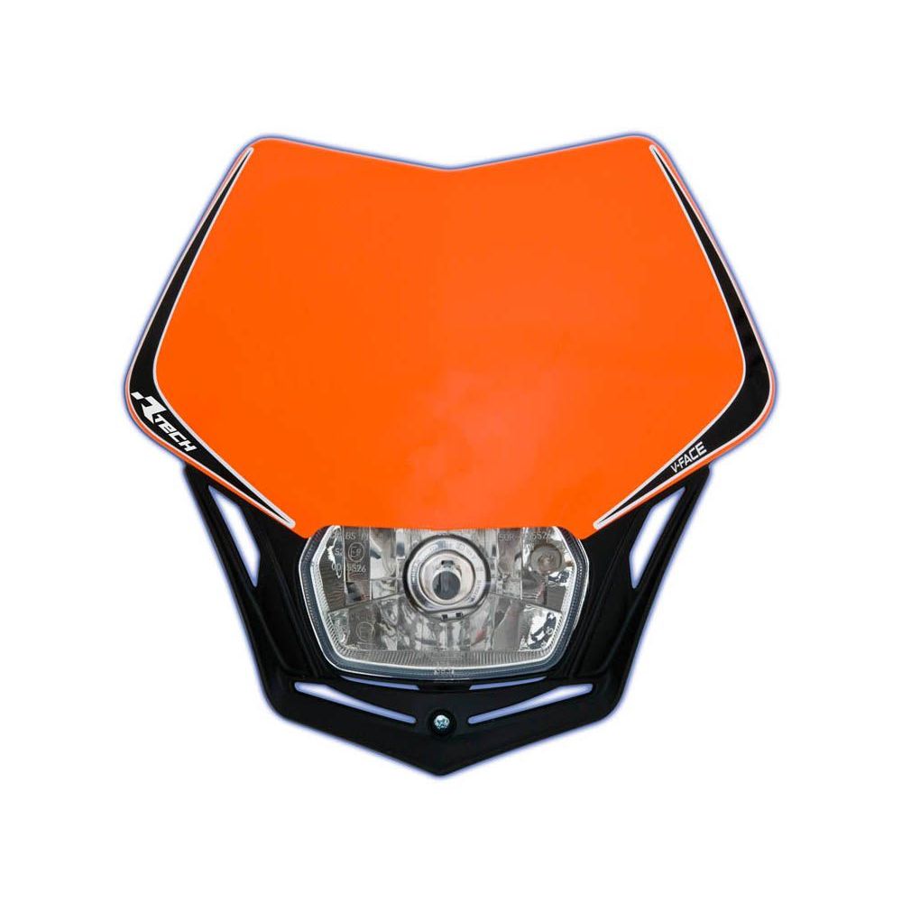 V-face Headlight Orange-blackuniversal - Grafite Offroad