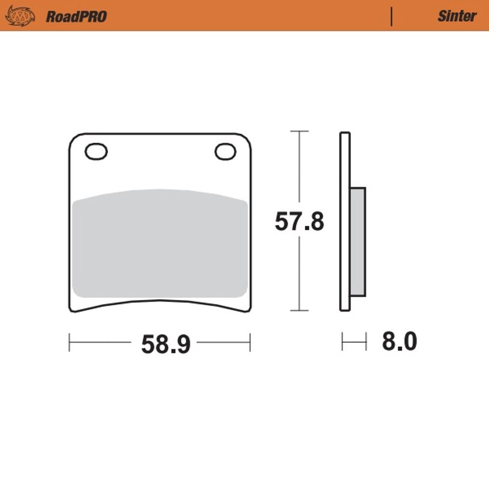 Brake Pads Roadpro Sinter - Front - Grafite Offroad
