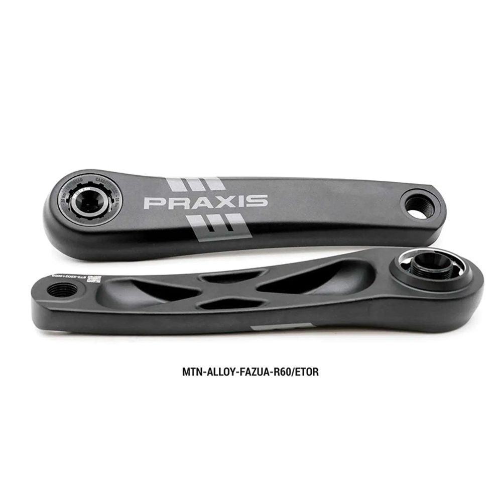 Alloy Mtb E-bike Armset - Fazua R60 Motor - (etor Spindle) | 165mm - Grafite Offroad