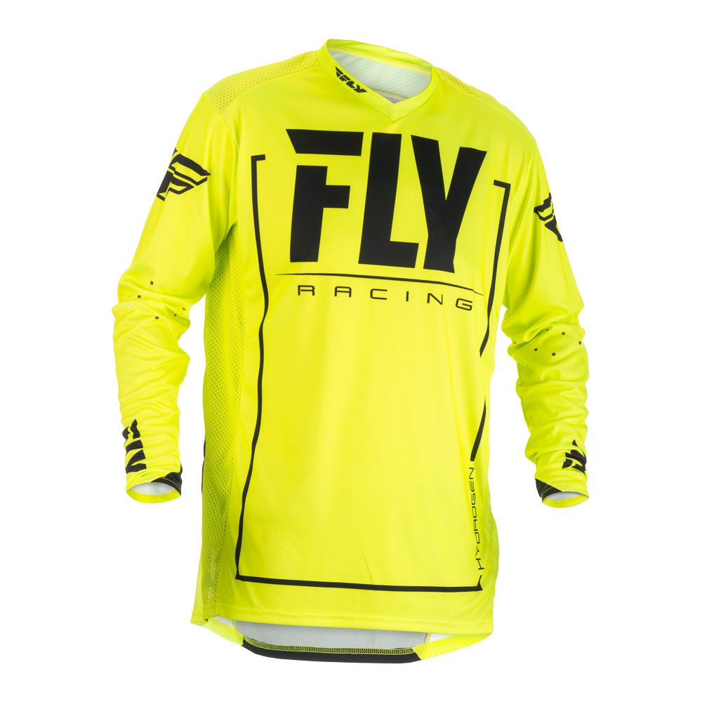 Cross Lite Hydrogen Yellow Fluo/Black Jersey Size L - Grafite Offroad