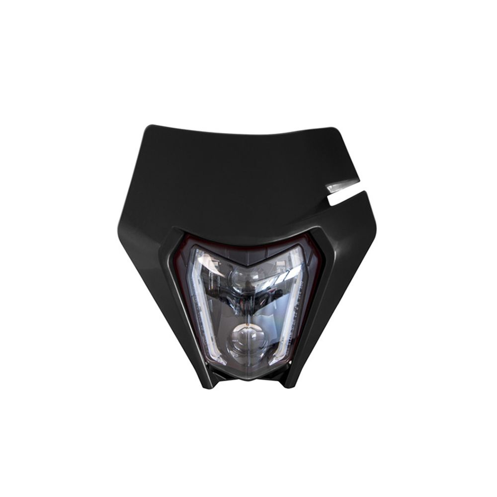 Mascherina Portafaro (Con Faro Led) Ktm Replica Nero