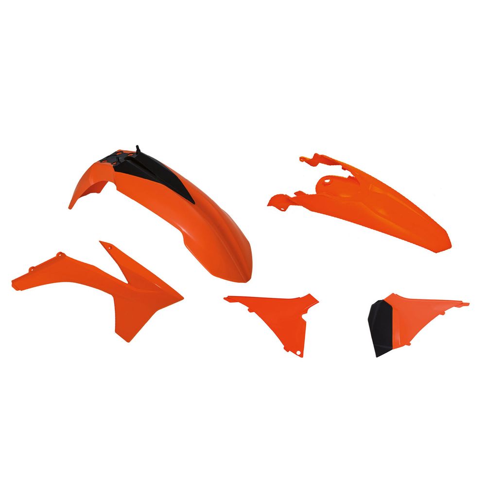 Plastics Kit 5 Pcs with Airbox Covers K Orange Replica Ktm - Grafite Offroad