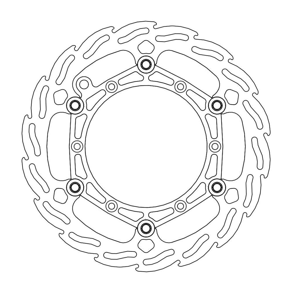 Brake Disc Off-road Flame Enduro - Front - Ø260mm - Floating - Beta - Grafite Offroad