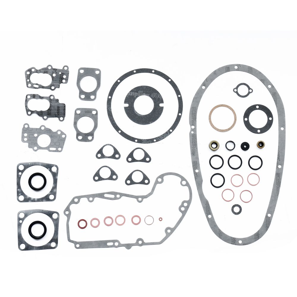 Complete Gasket Kit (oil seals included) Flathead 55ci - Grafite Offroad