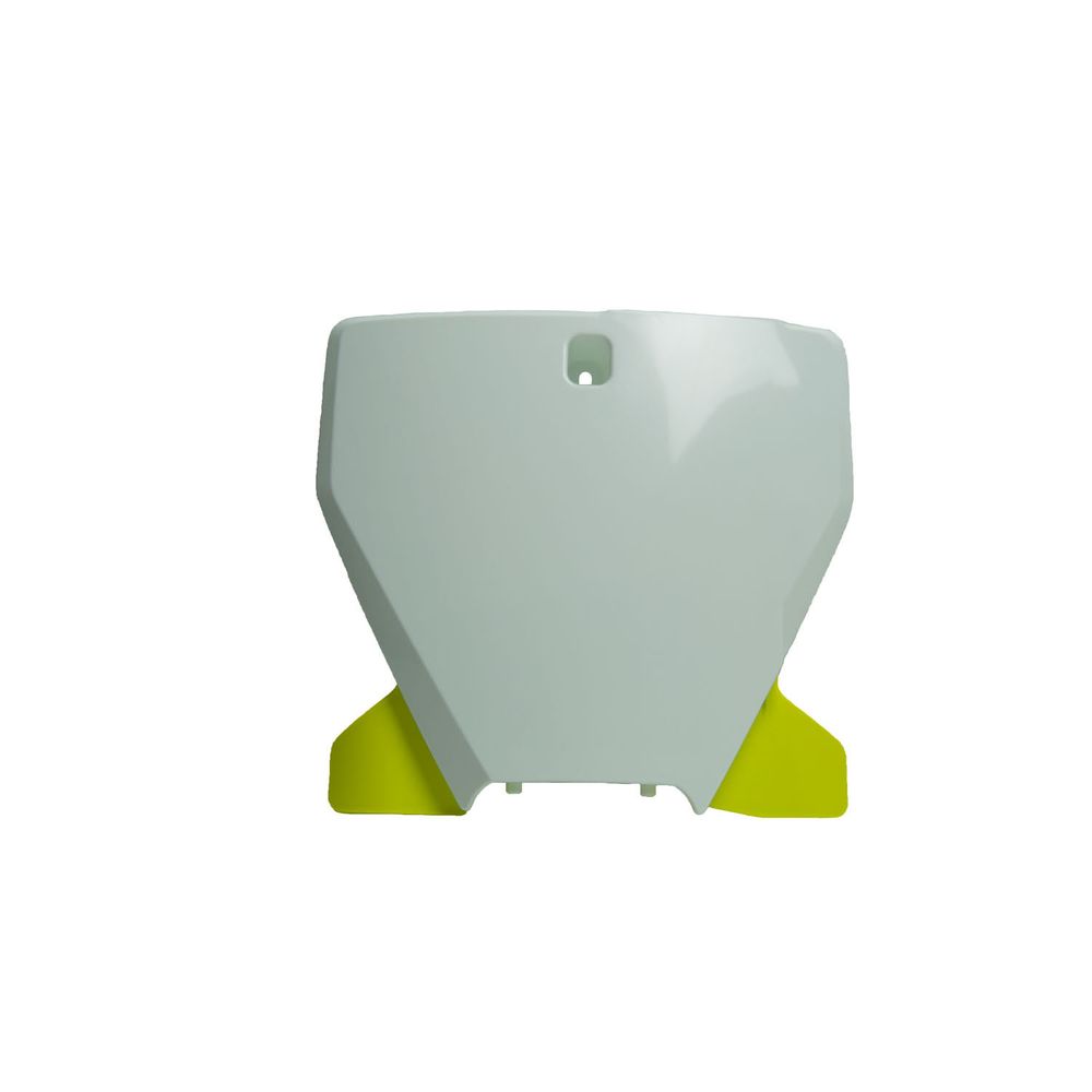 Front Number Plate White/hsq Lemon Yellow Replica Husqvarna - Grafite Offroad
