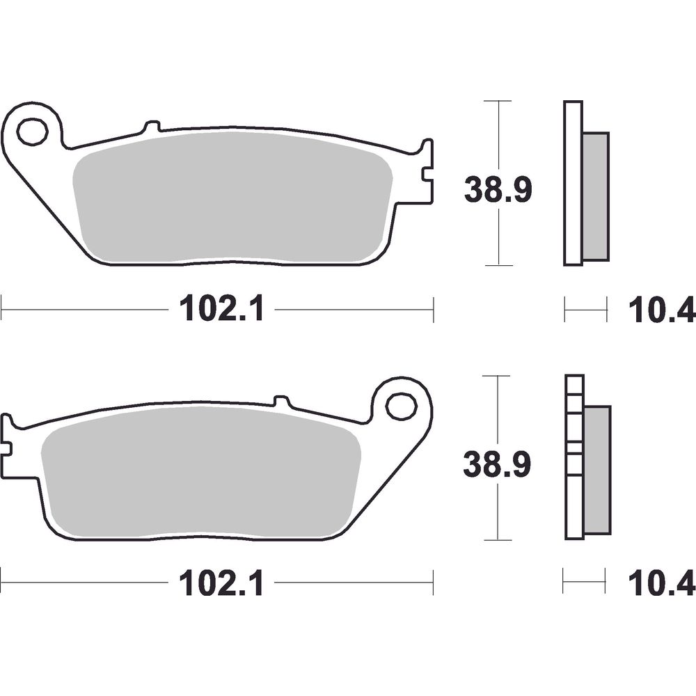 Street Brake Pads | Organic Standard | Front - Ecer90
