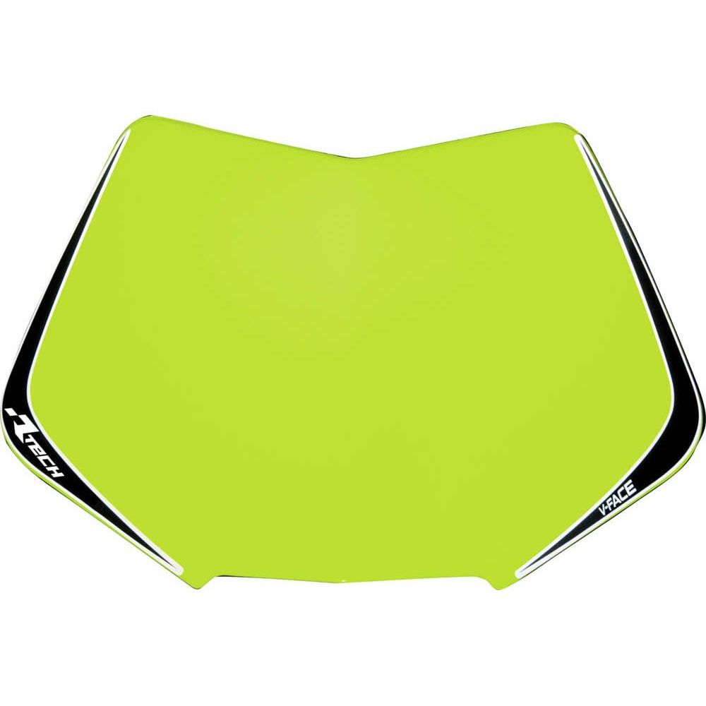V-face Number Plate Plastic Replacement Neon Yello - Grafite Offroad