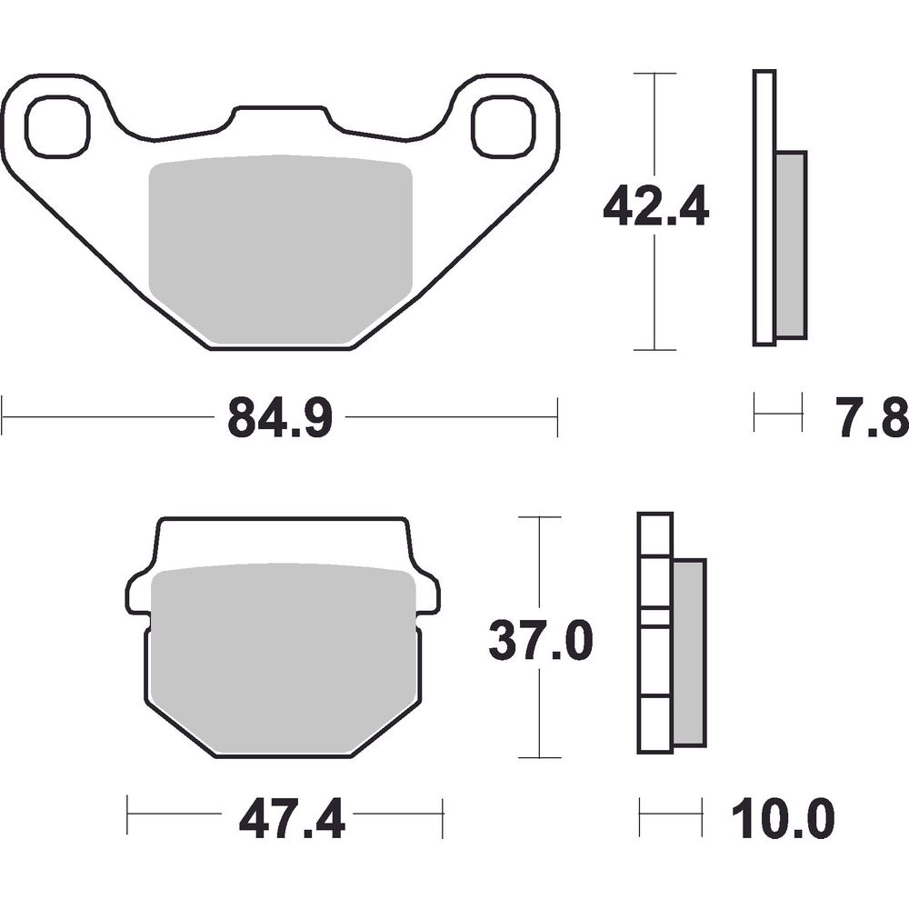 Street Brake Pads | Organic Standard | Front and Rear - Ecer90